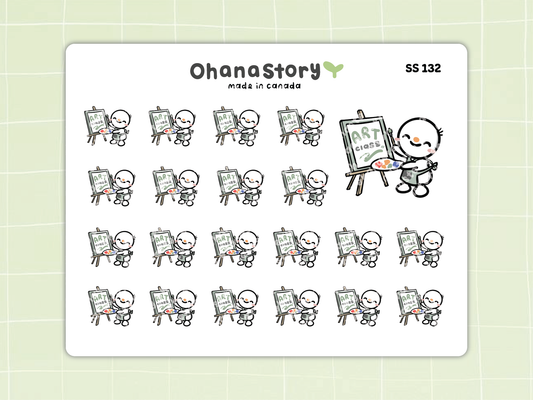 SS132 | Art Class Icon Stickers Sheet