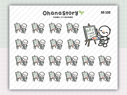 SS132 | Art Class Printable Icon Stickers