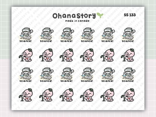 SS133 | Science Class Printable Icon Stickers