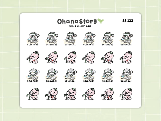 SS133 | Science Class Icon Stickers Sheet