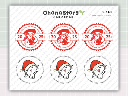 Printable Christmas Assortment Bundle – Stickers, Cards, Tags & Memo Pad