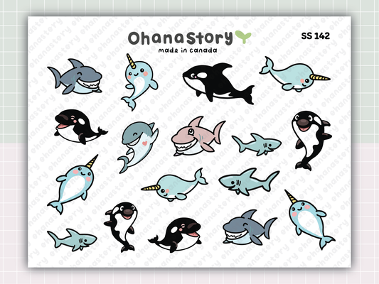 SS142 | Under the Sea V1 Printable Deco Stickers