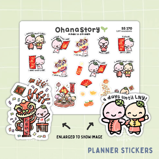 SS170 | Lunar New Year Countdown Icon Stickers Sheet